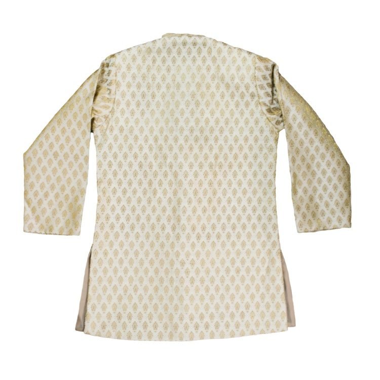 Kids Boys Gold Indo Sherwani Kurta-BS201