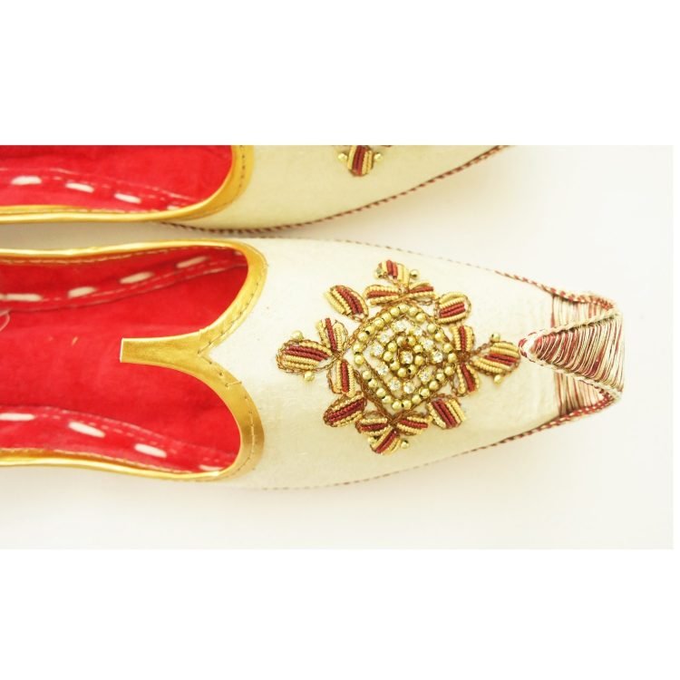 Men's Gold Khussa Shoes Punjabi Jutti - J106