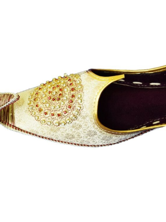 Men's Silver Khussa Shoes Punjabi Jutti - J109