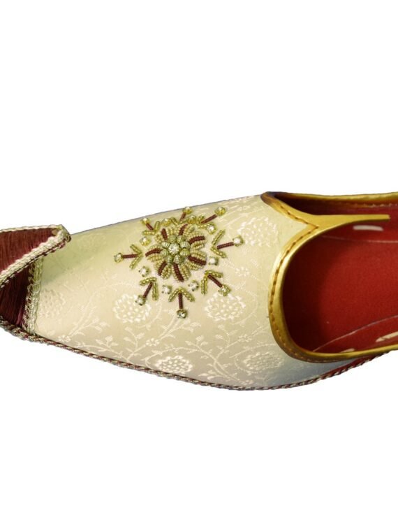 Men's Gold Khussa Shoes Punjabi Jutti - J112
