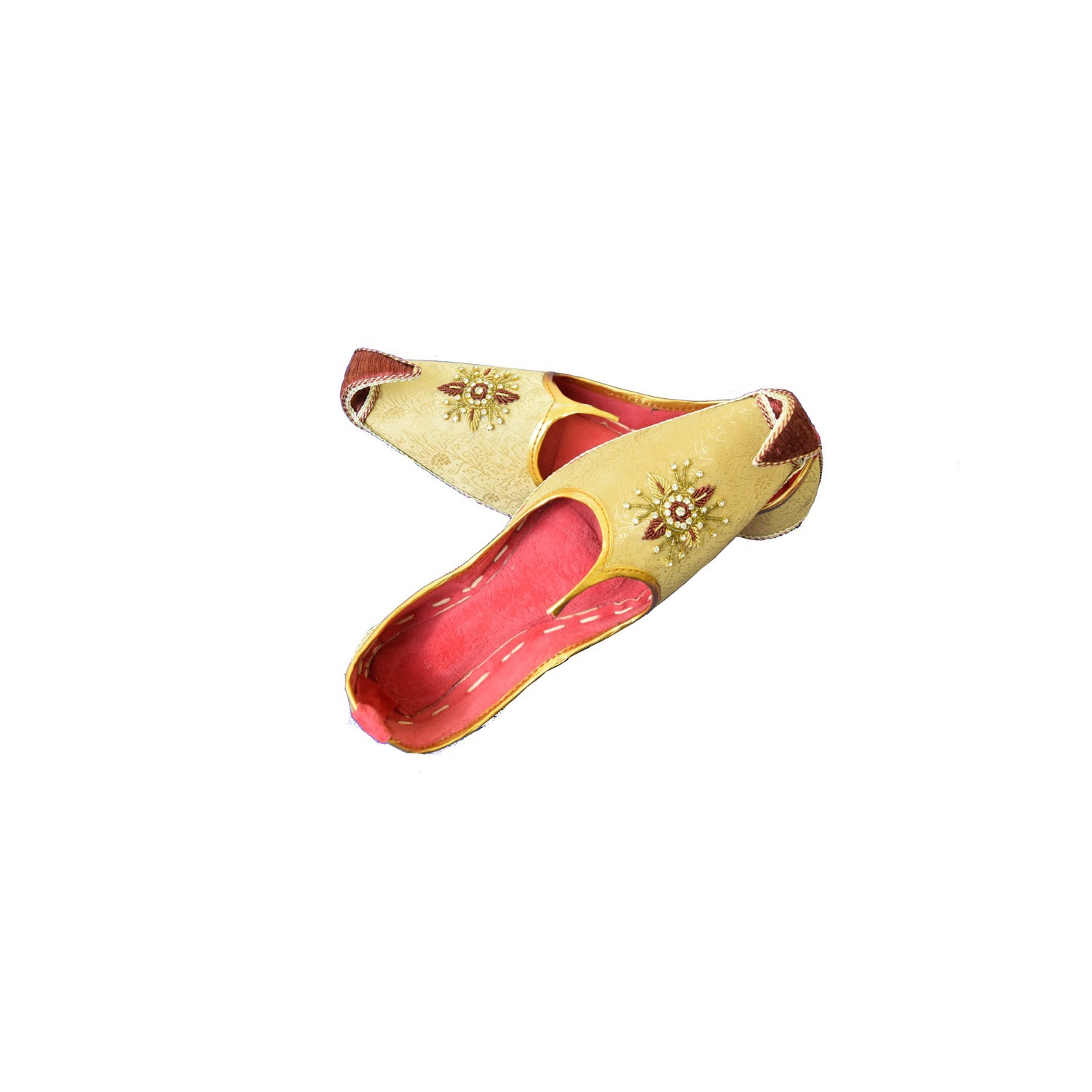 Men’s Gold Khussa Shoes Punjabi Jutti – J117 … 1