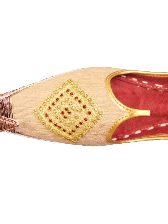 Men's Gold Khussa Shoes Punjabi Jutti J118 …
