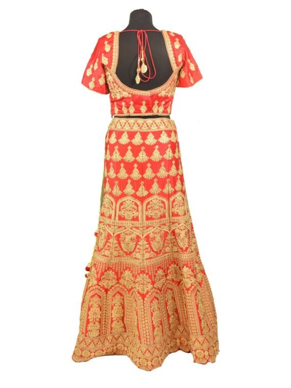 bridal red silkan lehenga choli with duppata L005.....