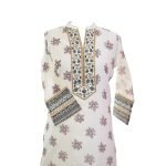 Women Casual Indian White Long Kurti