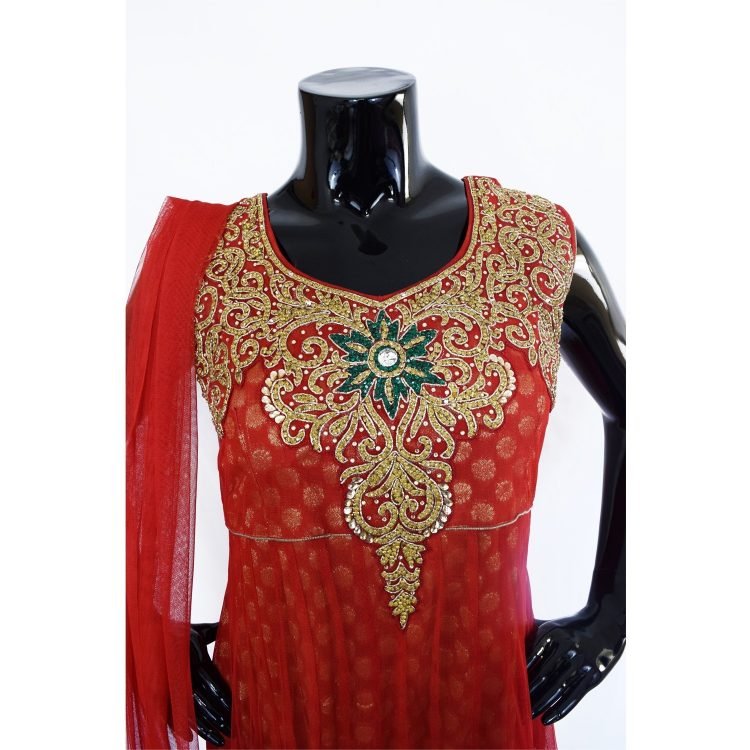 INDIAN FLOOR LENGTH ANARKALI SUIT - A502