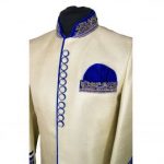 Indian Men's Elegant Classic Gold Sherwani Wedding Outfit - GR17