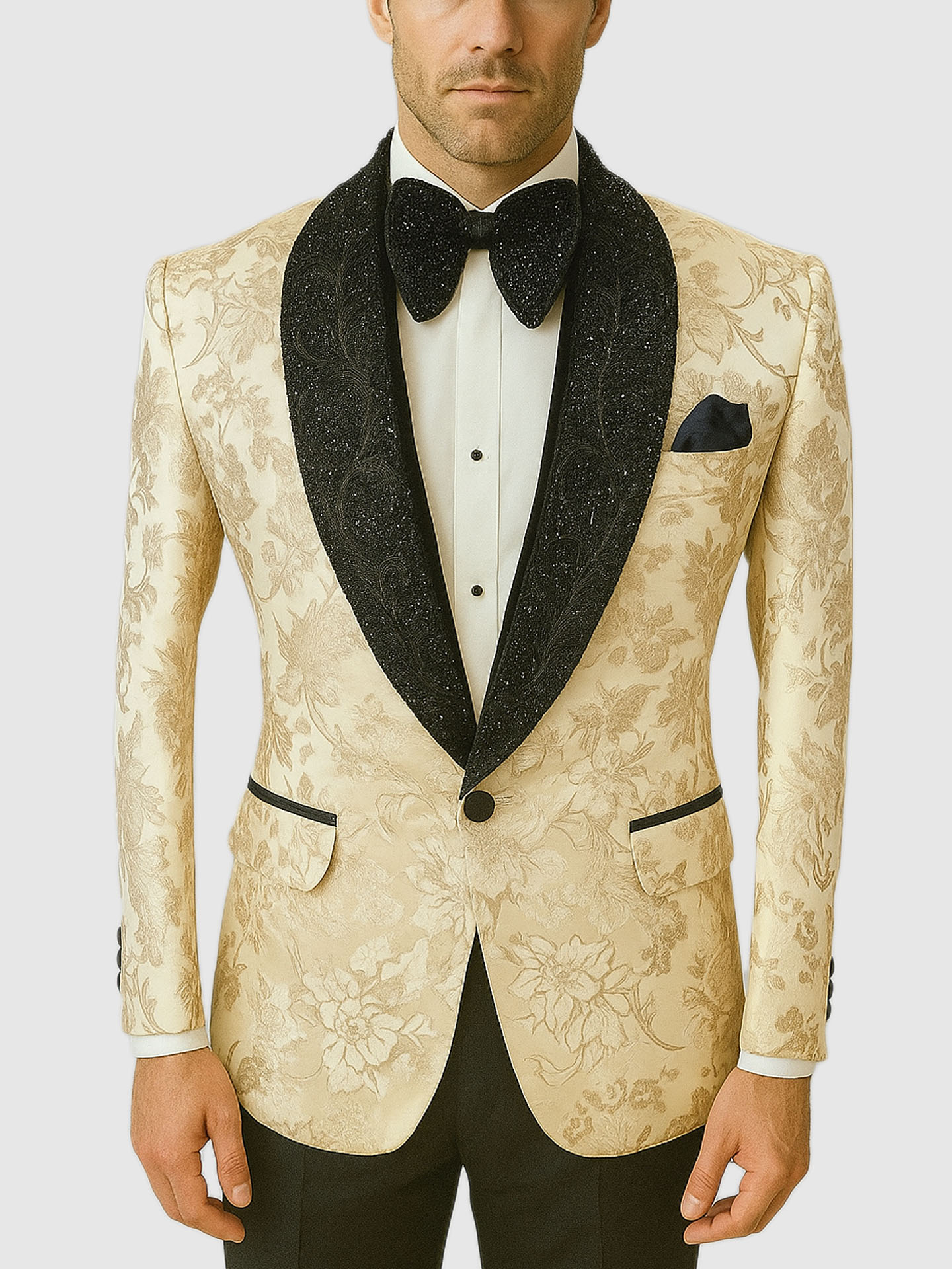 gold floral